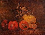 Gustave Courbet Still Life with Pears and Apples 1 painting